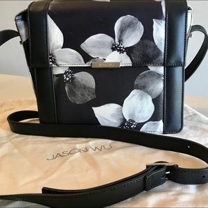 Jason Wu Kate Floral Print Leather Crossbody Bag